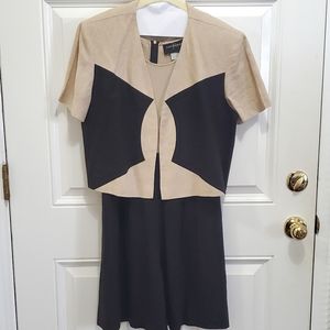 John Roberts Vintage Romper Black and Tan Size 10